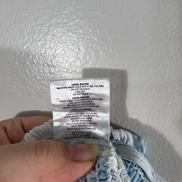 Kiwi & Punch Off The Shoulder Crop Top With Slit Wide Leg Pants set Size L - Picture 12 of 13